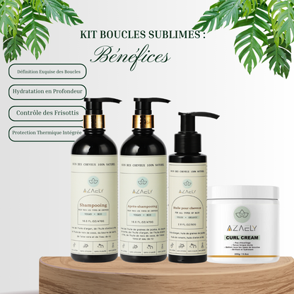 Kit Boucles Sublimes : Soins, Réparations & Mise en Forme AZAELY