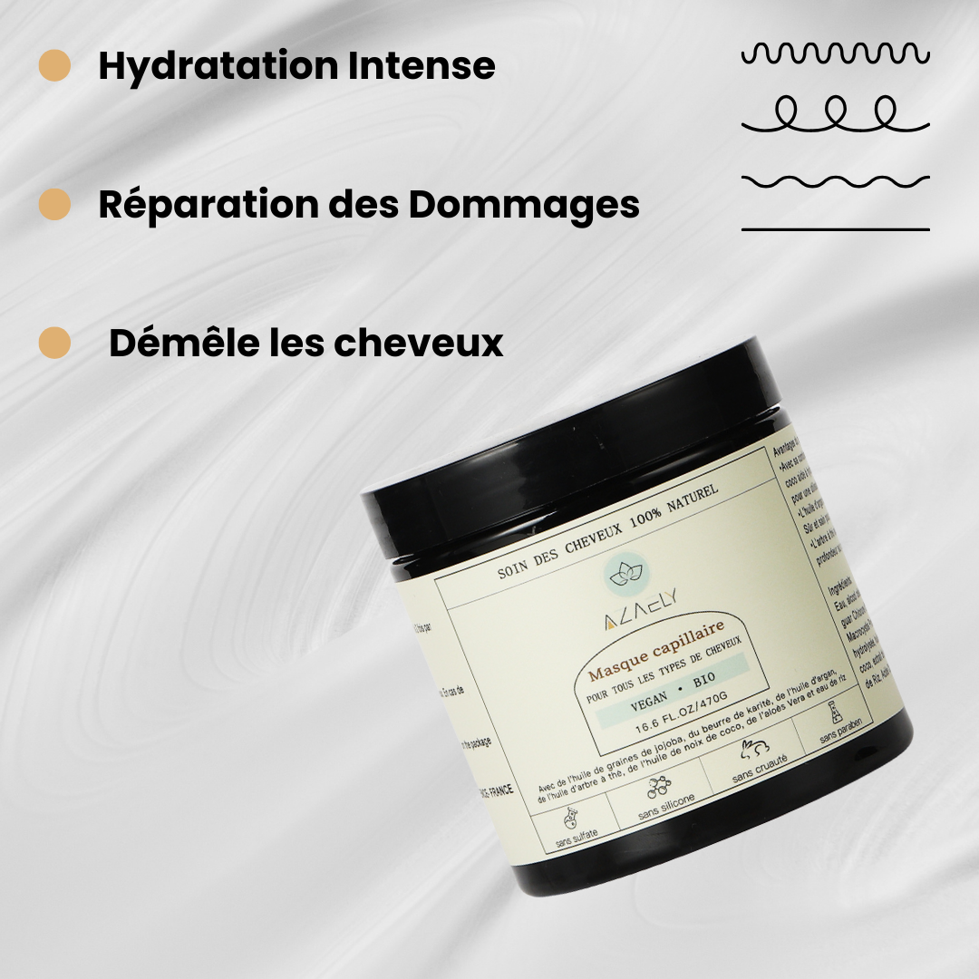 Masque Capillaire AZAELY pour tous les types de cheveux