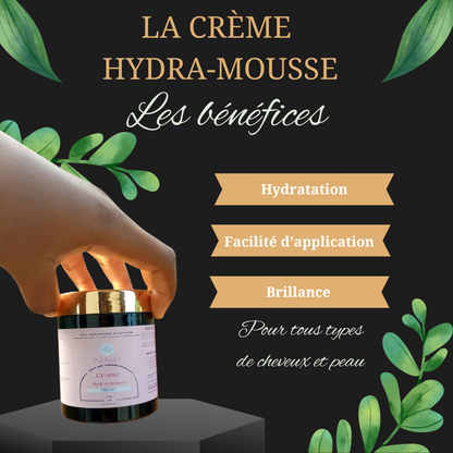 Crème Hydra-Mousse AZAELY pour tous les types de cheveux et de peau