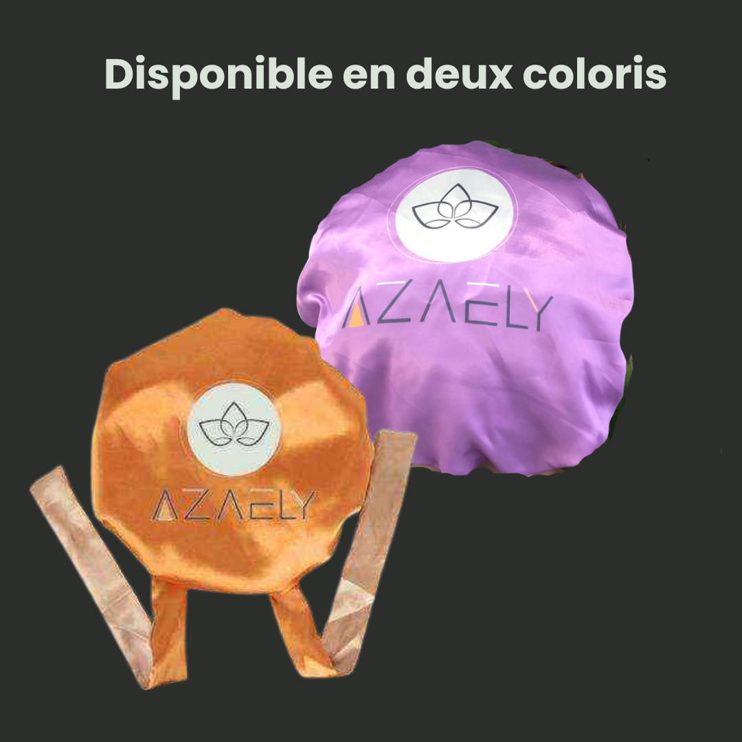 Bonnet de Nuit Satiné AZAELY pour tous les types de cheveux