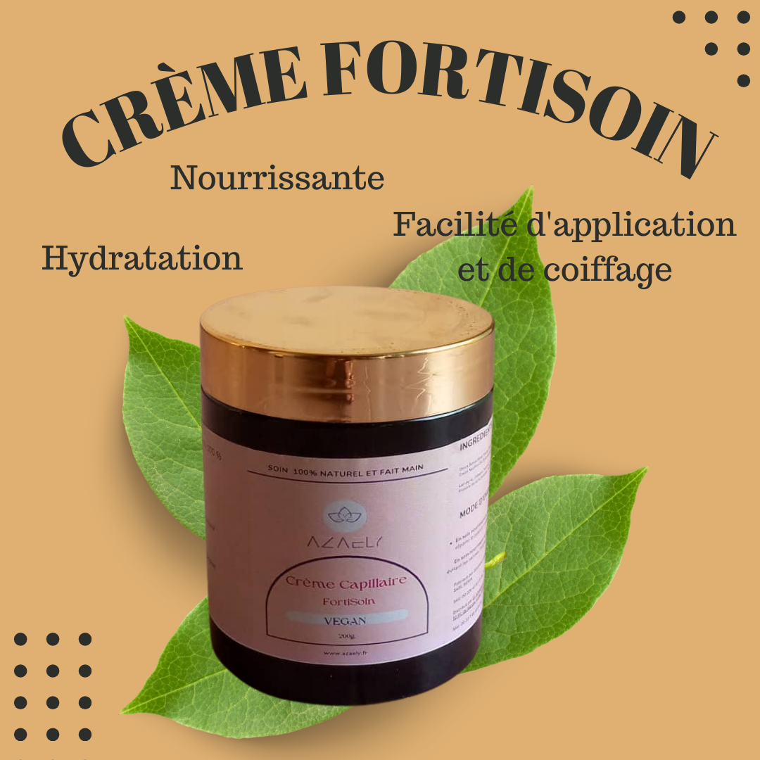 Crème FortiSoin (masque capillaire) AZAELY pour tous types de cheveux