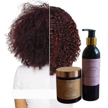 Kit BouclesLux AZAELY : Shampoing Luxuria & Crème LuxeTrio pour cheveux bouclés, texturés, afro, frisés