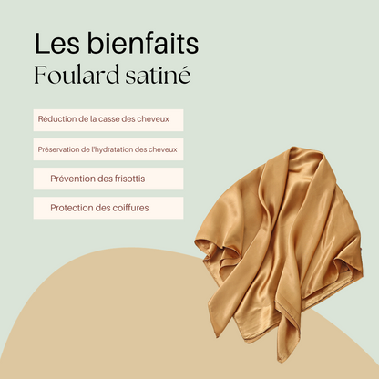 Foulard satiné AZAELY pour tous les types de cheveux